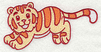 Embroidery Design: Tiger large<br> 4.92w X 2.50h