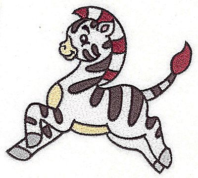 Embroidery Design: Zebra large<br> 4.64w X 4.20h