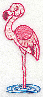 Embroidery Design: Flamingo large<br>2.11w X 4.86h