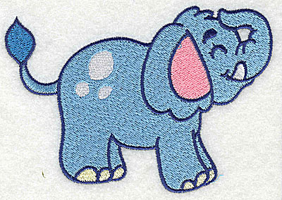 Embroidery Design: Elephant large<br> 4.61w X 3.23h
