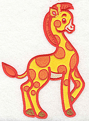 Embroidery Design: Giraffe two appliques<br> 6.97w X 4.95h