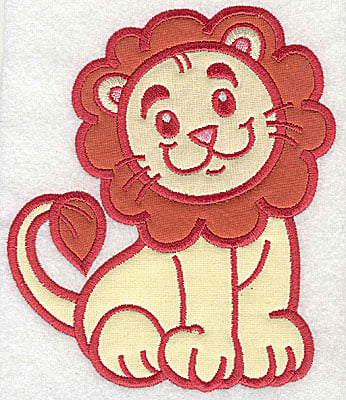 Embroidery Design: Lion three appliques<br> 5.82w X 4.97h