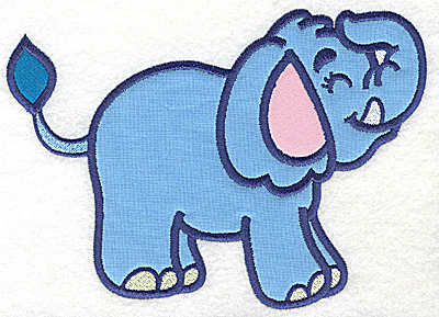 Embroidery Design: Elephant two appliques<br> 5.99w X 4.97h