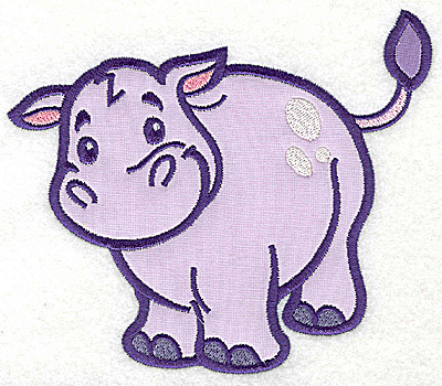 Embroidery Design: Hippopotamus two appliques<br> 5.69w X 4.94h