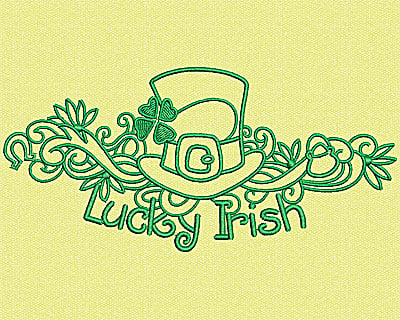 Embroidery Design: Lucky Irish<br> 2.75w X 5.88h