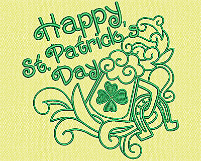 Embroidery Design: St Patricks Day<br> 4.19w X 4.19h