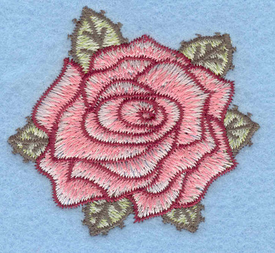 Embroidery Design: Rose small<br>2.21w X 2.02h | Embroidery Legacy Embroidery Design: Rose small<br>2.21w X 2.02h