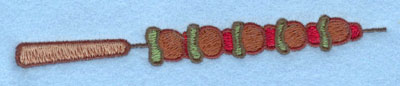 Embroidery Design: Shishkabob large<br>5.51w X 0.88h
