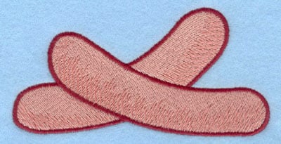 Embroidery Design: Hotdog large<br>5.00w X 2.58h