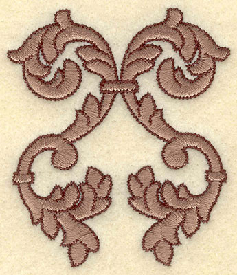 Embroidery Design: Classic Embellishment Two Color<br>2.64w X 3.06h