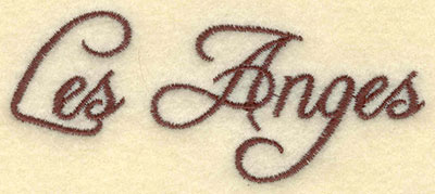 Embroidery Design: Les Anges<br>3.52w X 1.49h