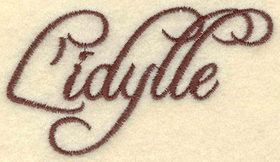 Embroidery Design: Lidylle<br>3.03w X 1.71h