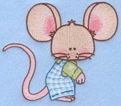 Embroidery Design: Boy mouse large<br>5.00w X 4.19h