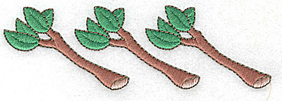 Embroidery Design: Tree Branches <br> 4.96w X 1.56h