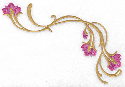 Embroidery Design: Floral fancy<br> 5.69w X 4.07h