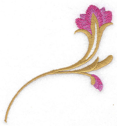 Embroidery Design: Flower A large<br> 3.39w X 3.61h