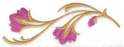 Embroidery Design: Flower C large<br> 4.98w X 1.82h