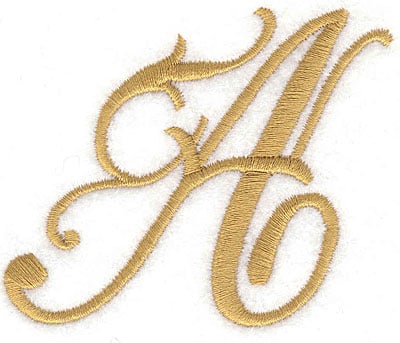 Embroidery Design: A large<br> 3.06w X 2.55h