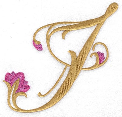 Embroidery Design: I Floral large<br> 4.67w X 4.59h