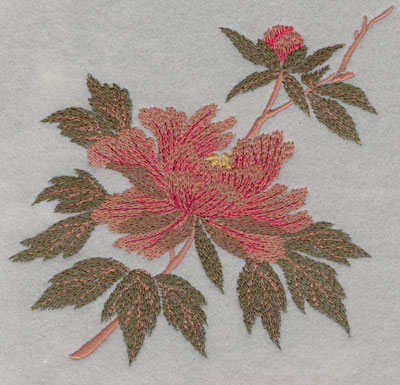 Embroidery Design: Flower Single Bloom Large<br>6.00w X 5.67h | Embroidery Legacy Embroidery Design: Flower Single Bloom Large<br>6.00w X 5.67h