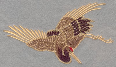 Embroidery Design: Crane Large<br>6.00w X 3.40h