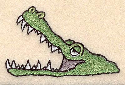 Embroidery Design: Crocodile <br>3.00"w X 1.86"h