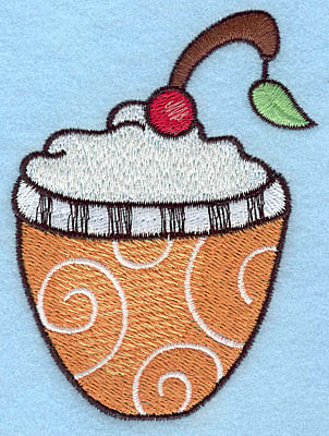 Embroidery Design: Dessert large <br> 4.00"h x 2.94"w