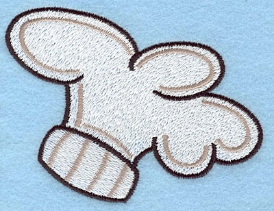 Embroidery Design: Chef's hat large <br> 3.11"h x 4.00"w