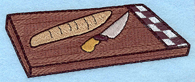 Embroidery Design: Cutting board large <br> 1.94"h x 4.99"w