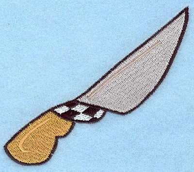 Embroidery Design: Knife large <br> 3.30"h x 3.90"w