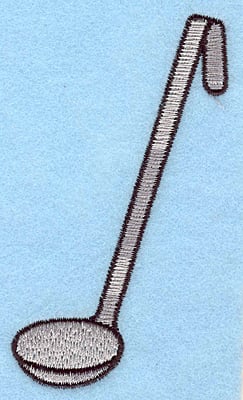 Embroidery Design: Ladle <br> 3.90"h x 2.25"w