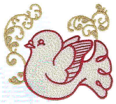 Embroidery Design: Dove<br> 3.54w X 3.12h