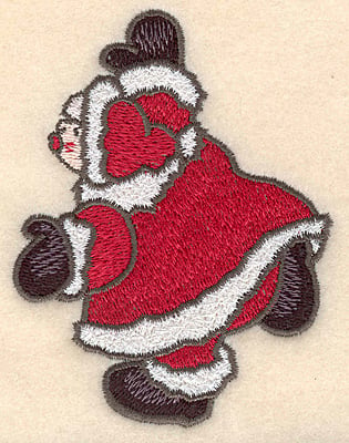 Embroidery Design: Mrs. Claus large<br>4.00"H x 3.03"W