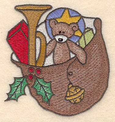Embroidery Design: Santa's sack small<br>3.37w X 3.56h