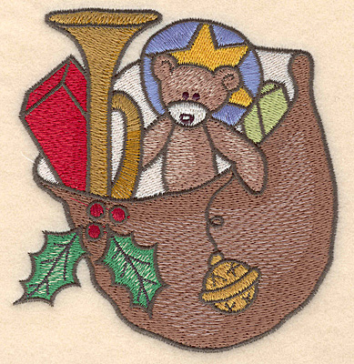 Embroidery Design: Santa's sack large<br>4.38w X 4.63h