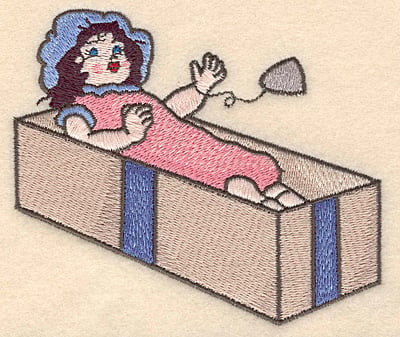 Embroidery Design: Doll large<br>4.86w X 4.22h