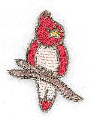 Embroidery Design: Cardinal<br> 1.63w X 2.13h