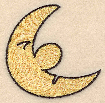 Embroidery Design: Moon <br>3.00"w X 3.00"h
