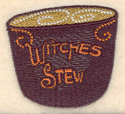 Embroidery Design: Witches stew small <br>2.21"w X 2.01"h