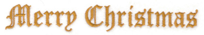 Embroidery Design: Merry Christmas large<br> 6.97w X 1.02h
