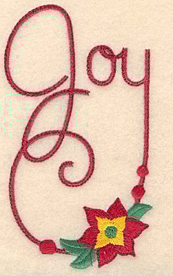 Embroidery Design: Joy large<br>2.82w X 4.97h