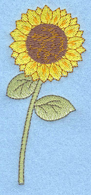 Embroidery Design: Sunflower large<br>1.69w X 3.84h | Embroidery Legacy Embroidery Design: Sunflower large<br>1.69w X 3.84h