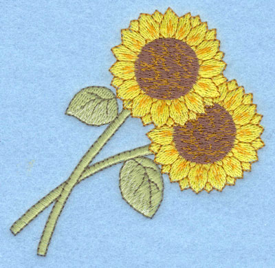 Embroidery Design: Sunflowers large<br>3.55w X 3.61h