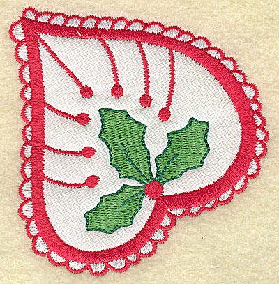 Embroidery Design: Christmas Paisley design B<br> 3.35w X 3.55h