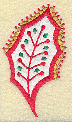 Embroidery Design: Christmas Paisley design C<br> 2.18w X 3.78h