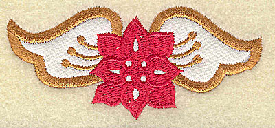 Embroidery Design: Christmas Paisley design E<br> 3.57w X 1.80h