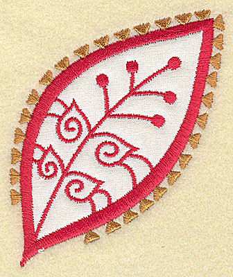 Embroidery Design: Christmas Paisley design H<br> 3.09w X 3.57h