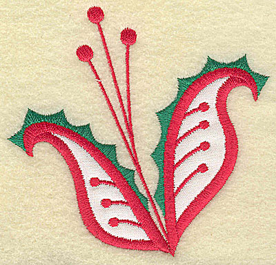 Embroidery Design: Christmas Paisley design I<br> 3.78w X 3.61h