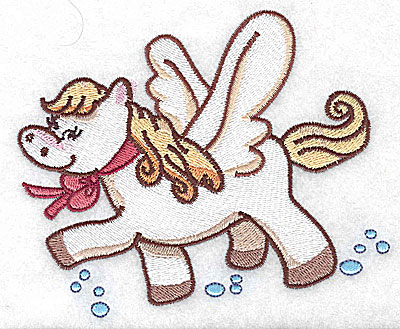 Embroidery Design: Pegasus trotting large<br> 4.95w X 4.05h
