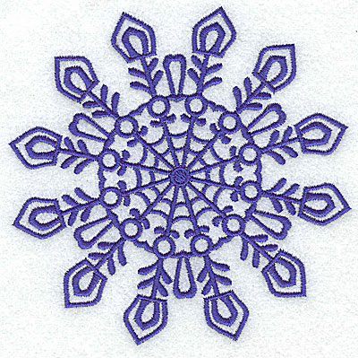 Embroidery Design: Snowflake 2 large<br> 4.97w X 4.90h